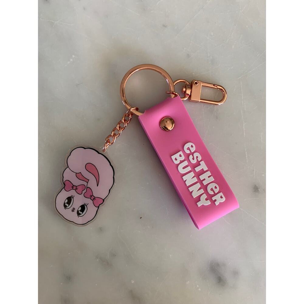 NIP Esther Bunny Pink Keychain